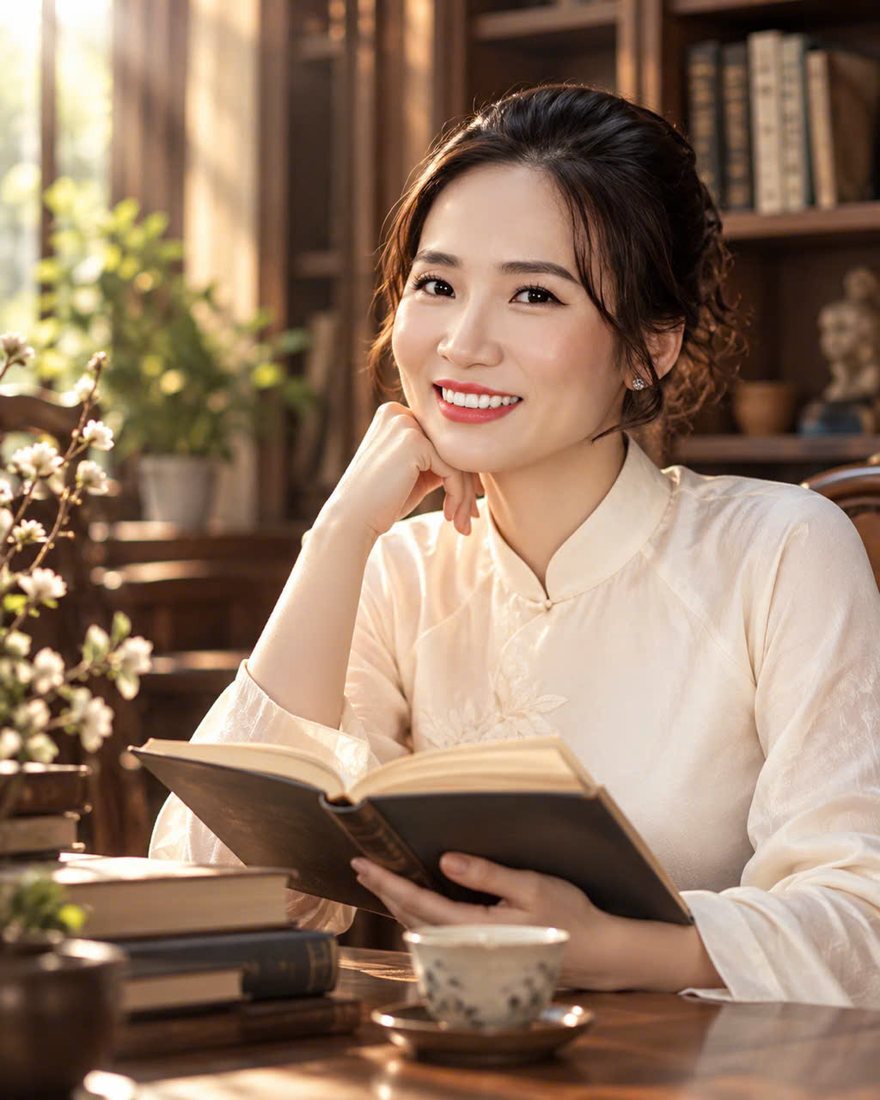 Lưu Mộng Đào tại không gian làm việc
